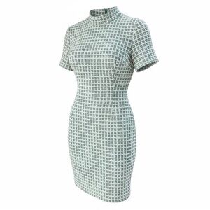 London Times Elegant Green Patterned Dress
